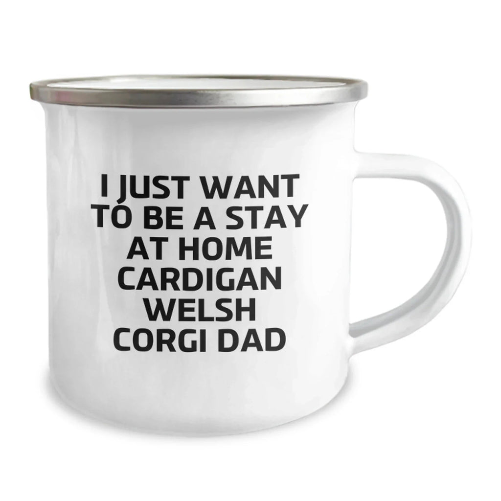 Cardigan Welsh Corgi Dad Funny Camping Mug Gifts from Men to Friends Birthday