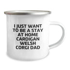 Cardigan Welsh Corgi Dad Funny Camping Mug Gifts from Men to Friends Birthday