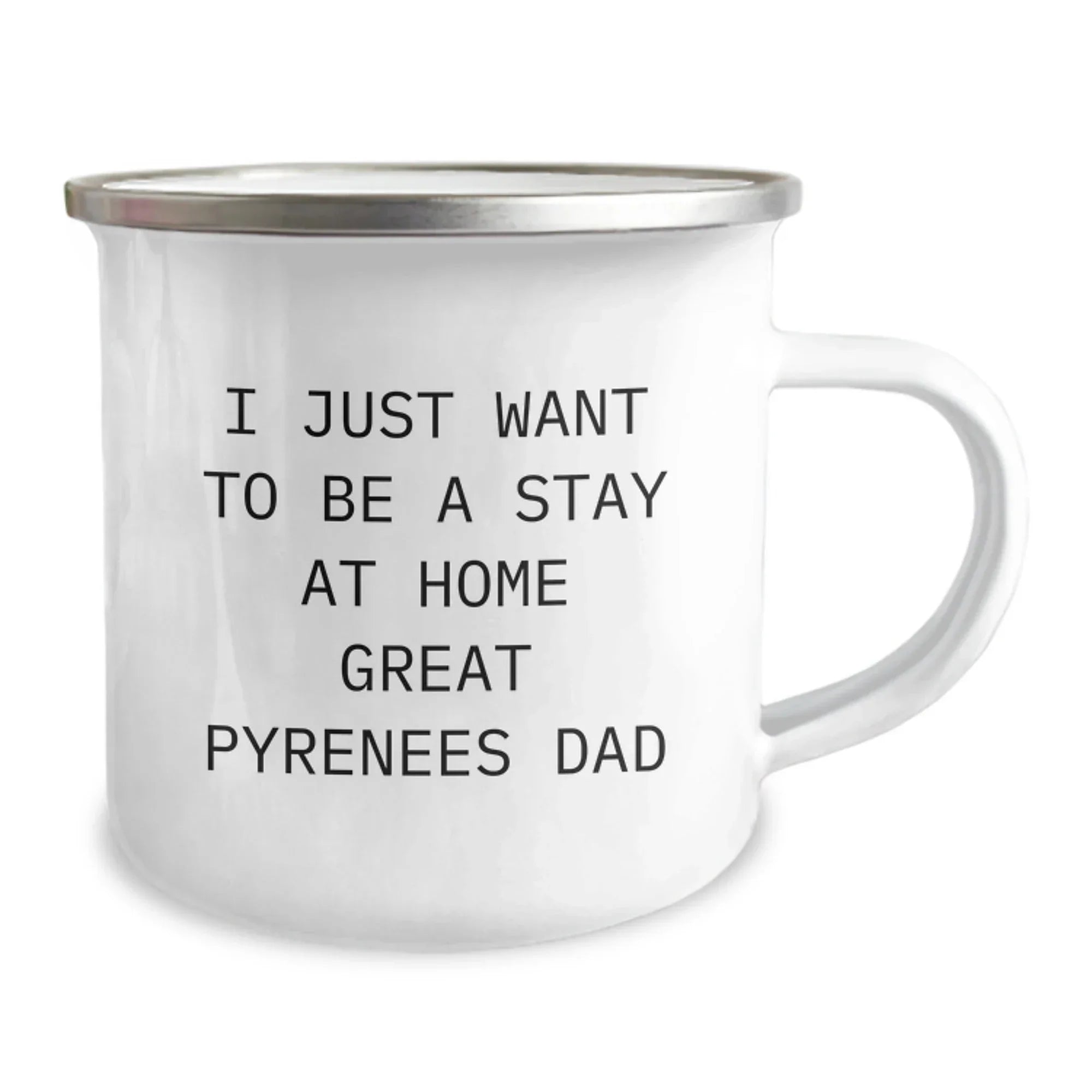 Funny Great Pyrenees Dog Camping Mug Gifts from Dad for Great Pyrenees Dog Lovers on Christmas Unique Presents