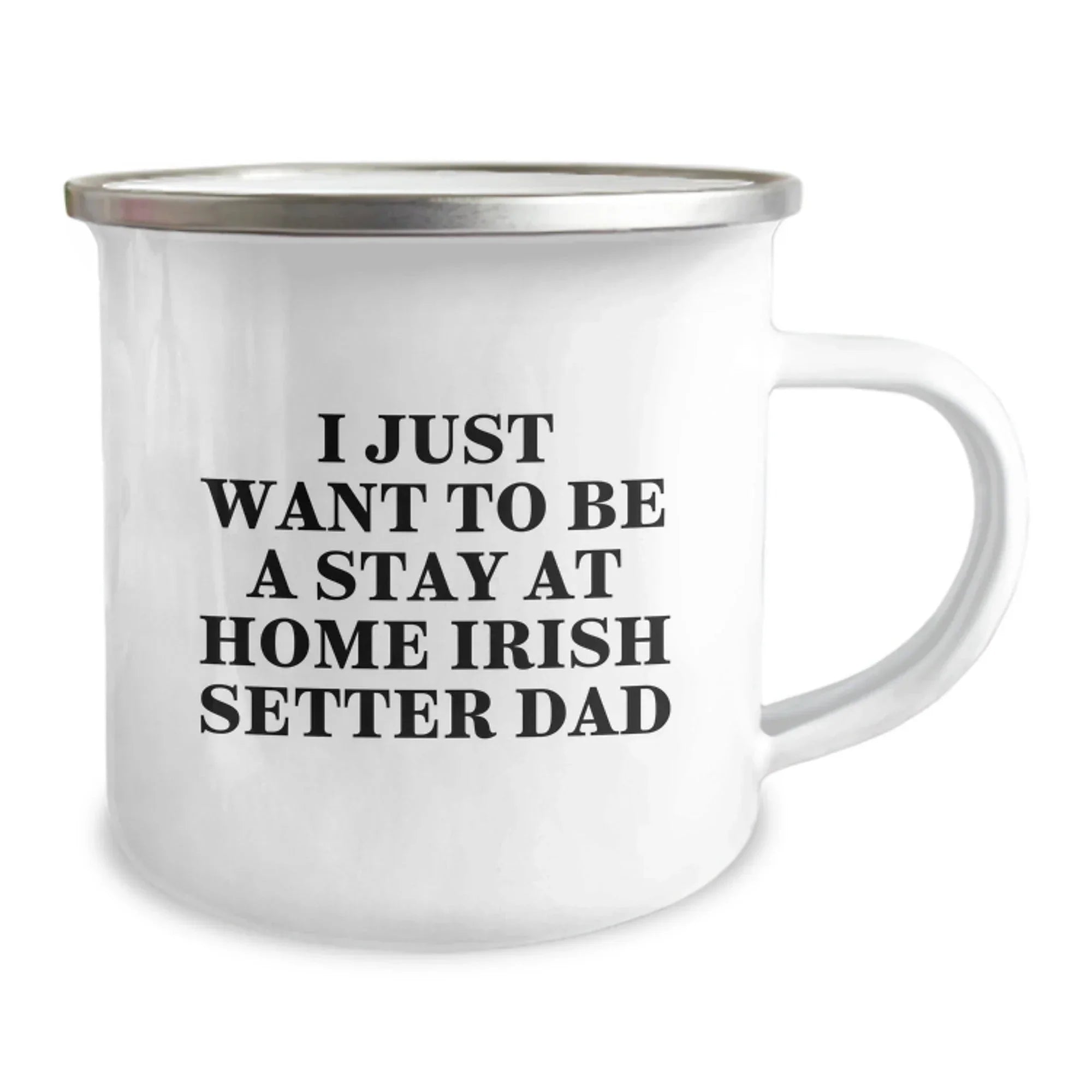 Irish Setter Dad Funny Camping Mug Gifts from Men to Friends for Christmas Unique Presents