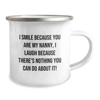 Nanny Love Camping Mug Funny Valentine's Gift from Family Friends - Image 2