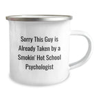 Funny Gifts from Friends for School Psychologist - School Psychologist Camping Mug - Christmas Unique Presents