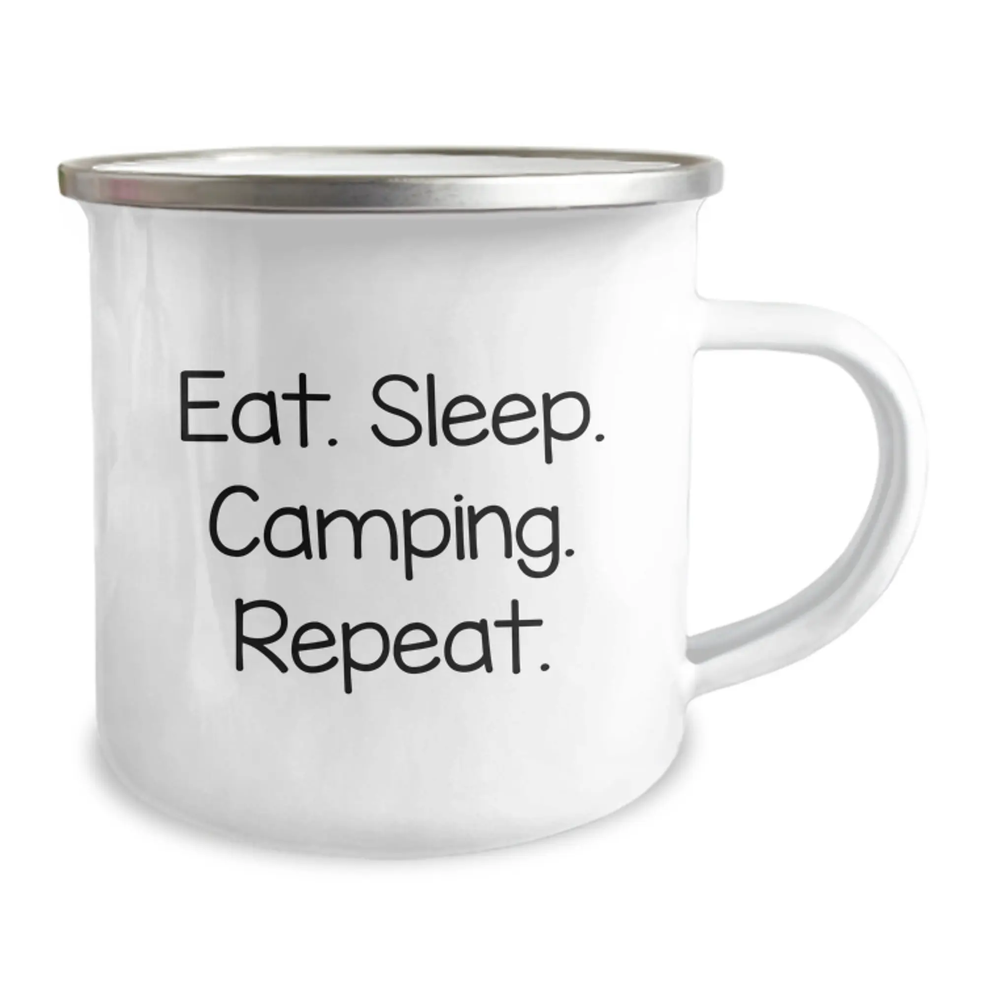 Funny Camping Mug Gifts for Friends - Eat. Sleep. Camping. Repeat. Birthday Unique Presents - Image 2