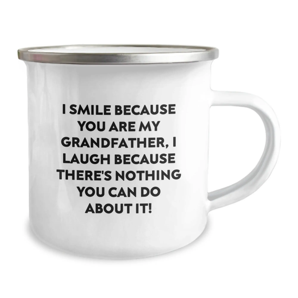 Funny Grandfather Gifts for Men - Camping Mug - Valentine's Unique Presents for Grandpa from Son - Image 2