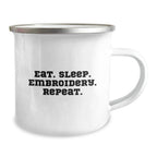 Funny Embroidery Gifts for Men Women Friends Christmas Unique Mugs 12 oz Stainless Steel Gifts from Family
