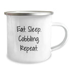 Funny Cobbling Gifts for Men - Eat. Sleep. Cobbling. Repeat. - Christmas Unique Gifts from Friends