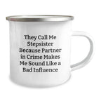 Funny Stepsister Gifts from Men to Partner in Crime on Christmas Unique Mugs