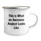 Gifts from Friends for Awesome Analysts - Funny Camping Mug on Valentine's Unique Gifts
