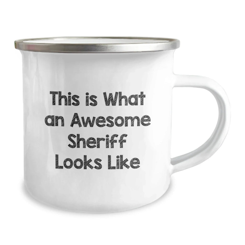 Funny Sheriff Gifts for Men, This Is What An Awesome Sheriff Looks Like, Camping Mug for Graduation, Gifts from Men, Gifts for Sheriff