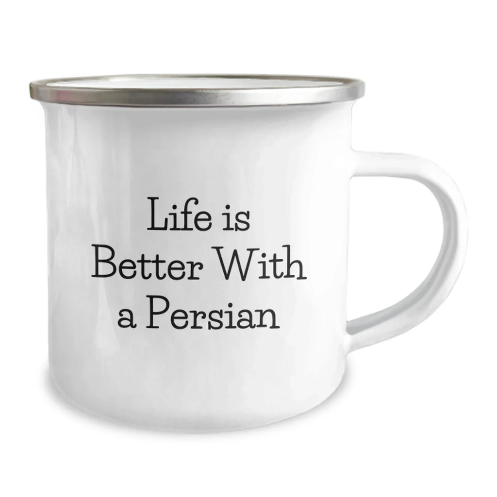 Persian Cat Lover Gifts from Men, Funny Camping Mugs for Women, Valentine's Unique Gifts for Friends, Family, or Coworkers