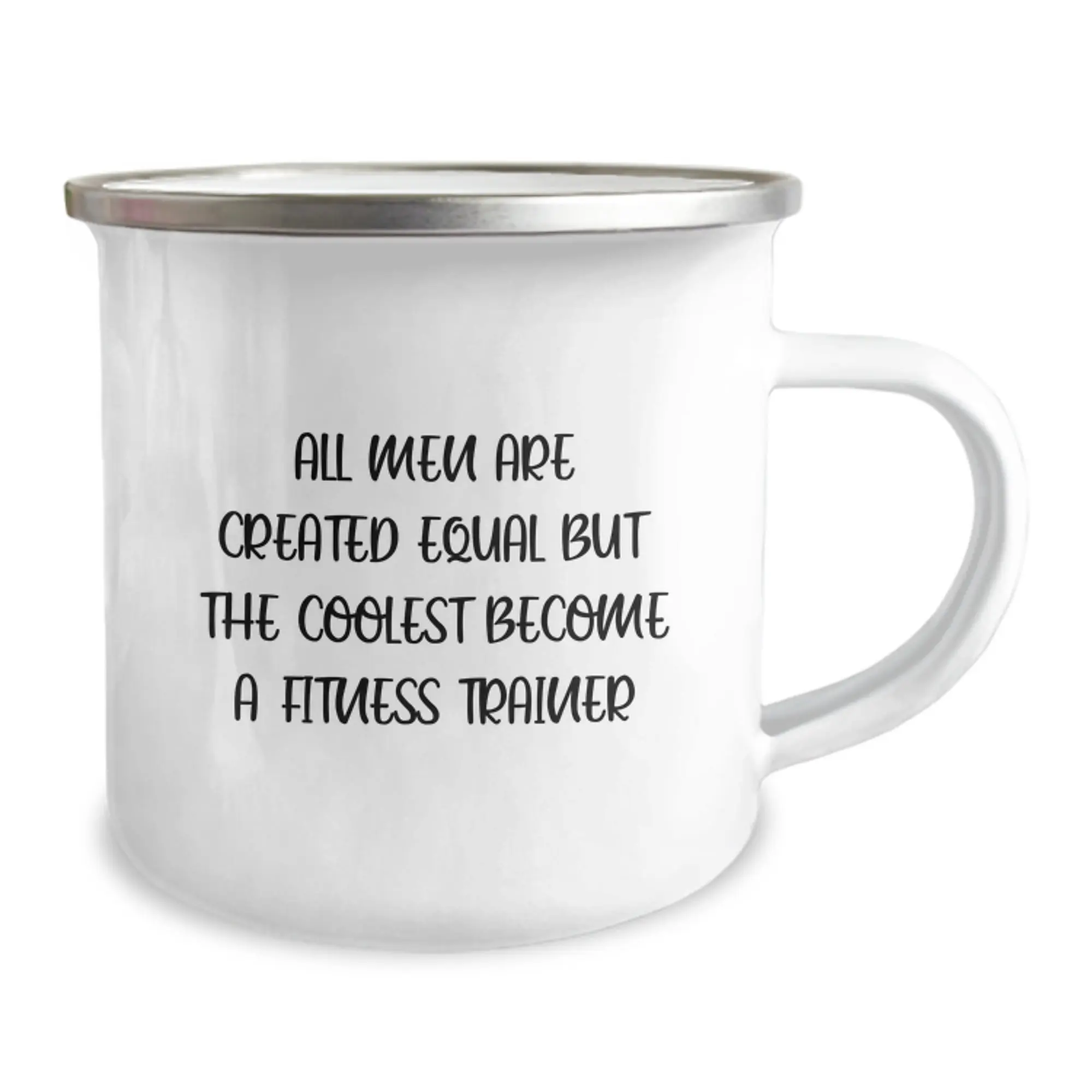 Equal, Coolest Become Fitness Trainer Keepsake Camping Mug Birthday Gift - Image 2
