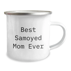 Samoyed Dog Camping Mug Gifts from Family - Funny Birthday Unique Gifts for Best Samoyed Mom Ever, Stainless Steel with Enamel Finish - Image 2