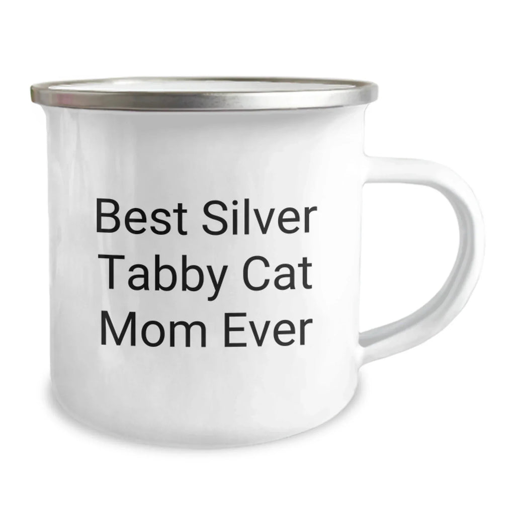Silver Tabby Cat Mom Ever Gifts Best Silver Tabby Cat Mom Ever Funny Camping Mug