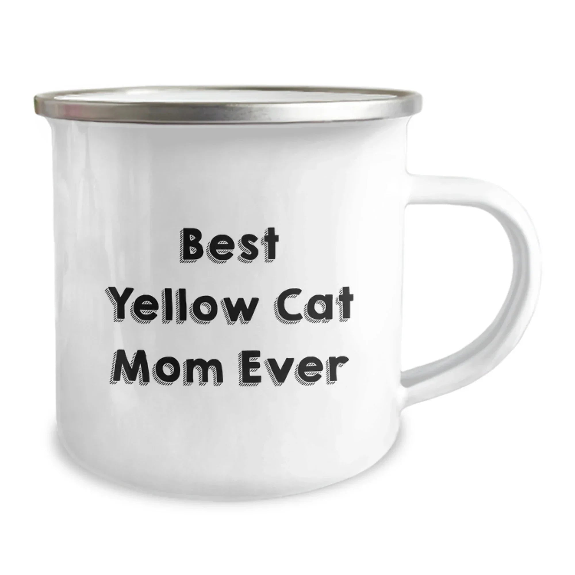 Funny Yellow Cat Mom Camping Mug Gifts