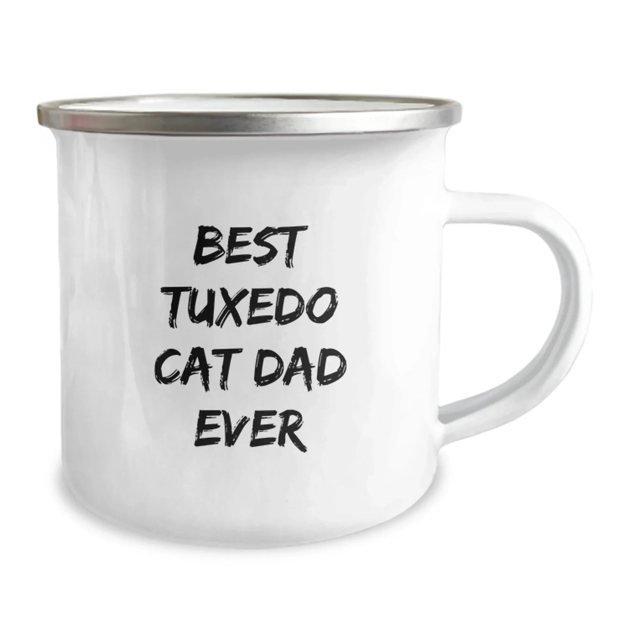 Tuxedo Cat Dad Ever Funny Gifts from Family to Grads, Best Camping Mug for Men, Unique Graduation Gifts
