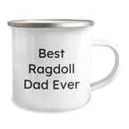 Ragdoll Cat Lovers Gifts from Family to Friends, Best Ragdoll Dad Ever Camping Mug for Graduation Celebration