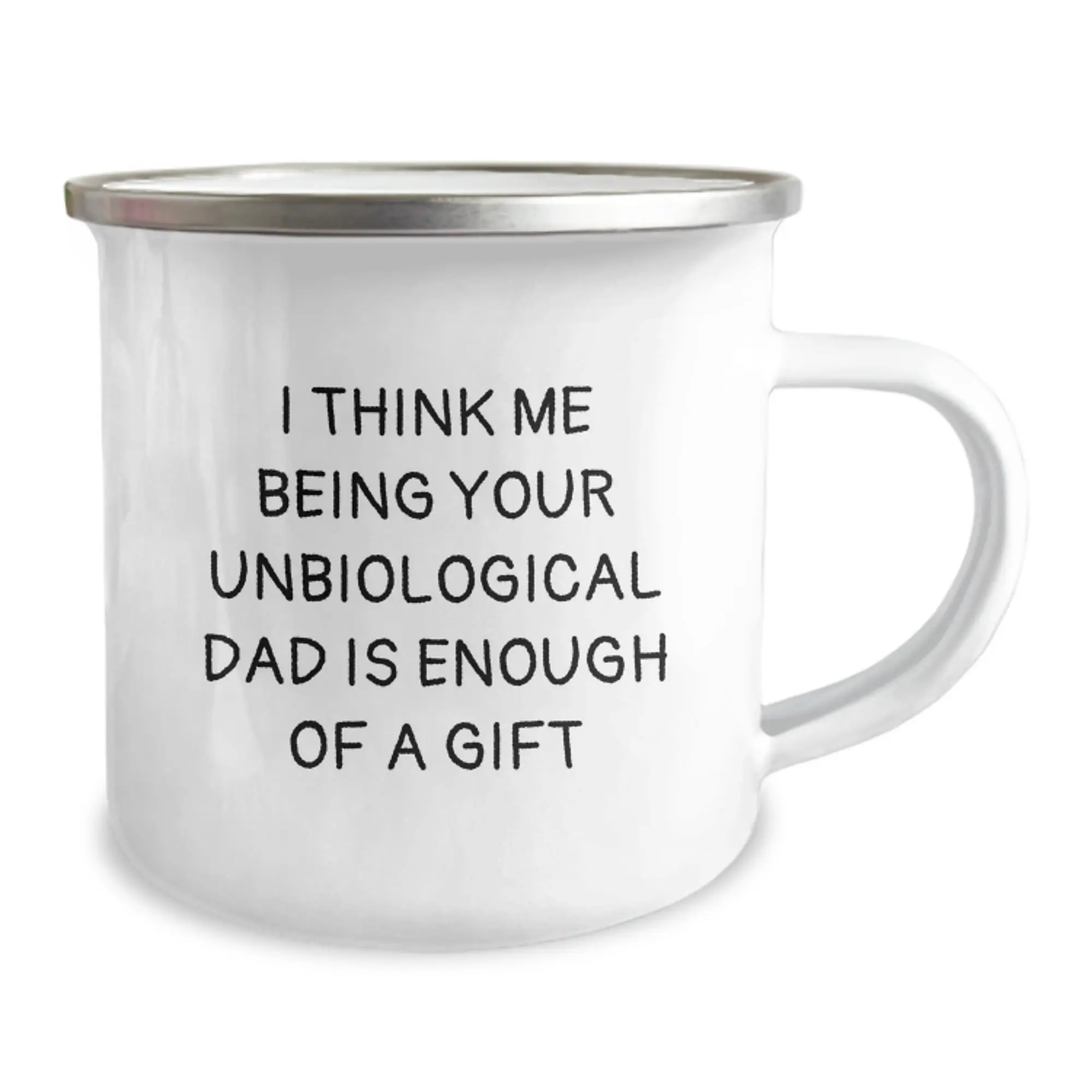 Funny Unbiological Dad Gifts from Men to Unbiological Dad, Unique Graduation Unique Gifts for Unbiological Dad, Camping Mug with Unbiological Dad Quote - Image 2