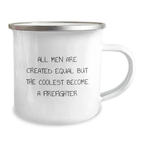 Firefighter Keepsake Camping Mug for Him Birthday Gift - Image 2