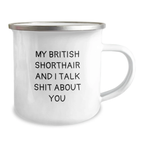 Graduation Gift British Shorthair Camping Mug for Her Present - Image 2