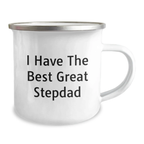 Great Stepdads Gifts from Men - 'I Have The Best Great Stepdad' Funny Camping Mug for Father's Day - Image 2
