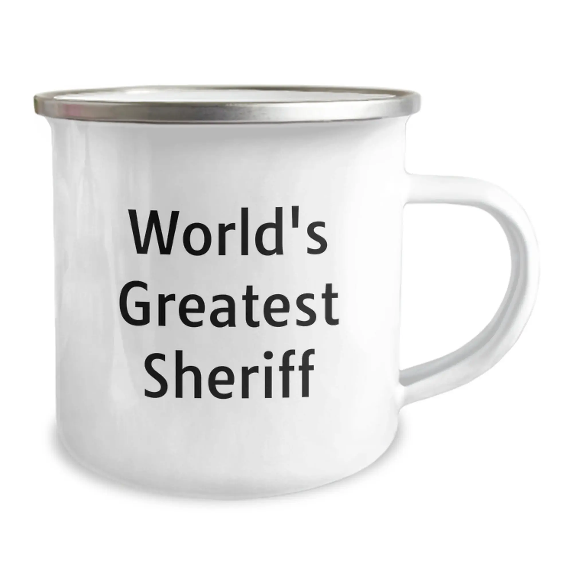 Funny World's Greatest Sheriff Camping Mug for Sheriff Husband Dad Father's Day Unique Gifts - Image 2