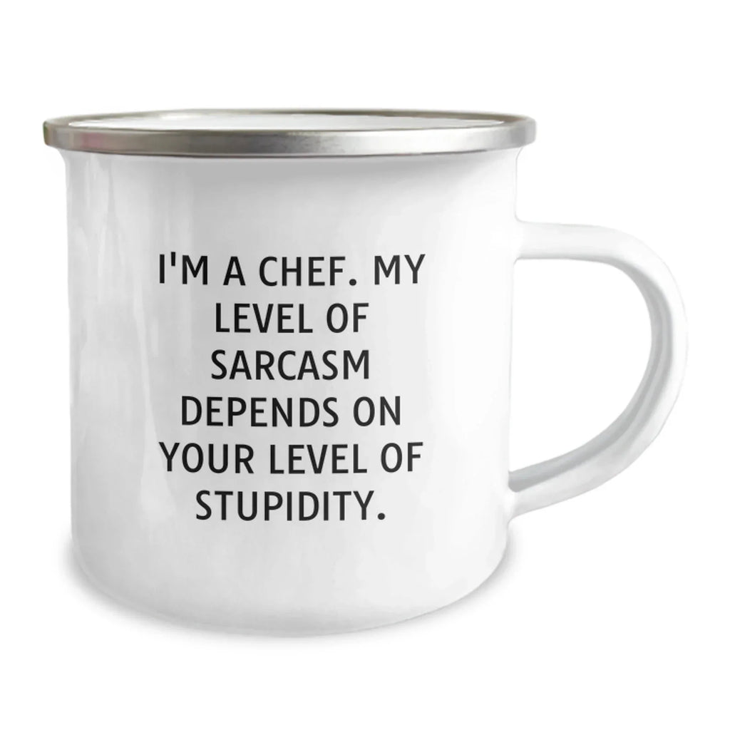 Funny Chef Camping Mugs Gifts from Friends for Chef Men Unique Christmas Unique Gifts