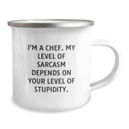 Funny Chef Camping Mugs Gifts from Friends for Chef Men Unique Christmas Unique Gifts