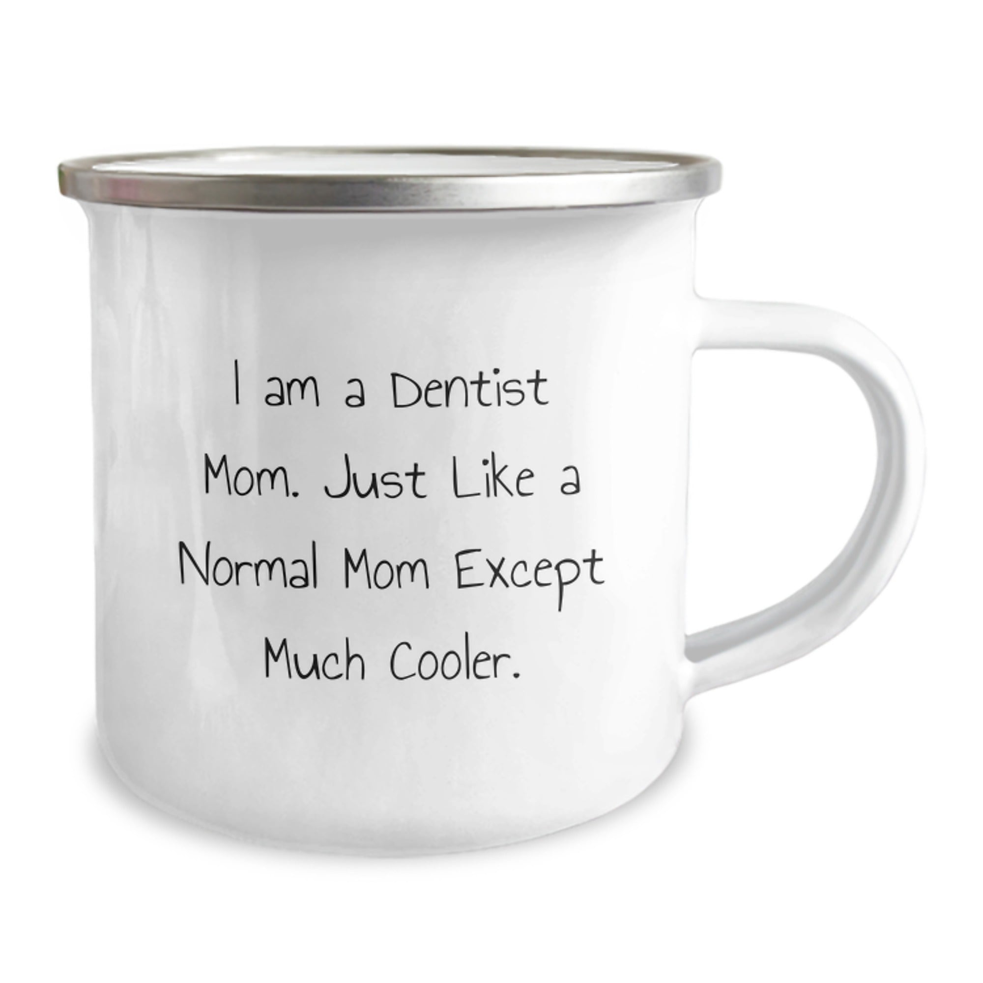 Funny Dentist Christmas Unique Gifts from Friends for Men, Women, and Family - Camping Mug with 'I Am A Dentist Mom' Quote - Image 2