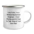 Funny Mechanical Engineer Gifts from Friends - Unique Camping Mug for Men