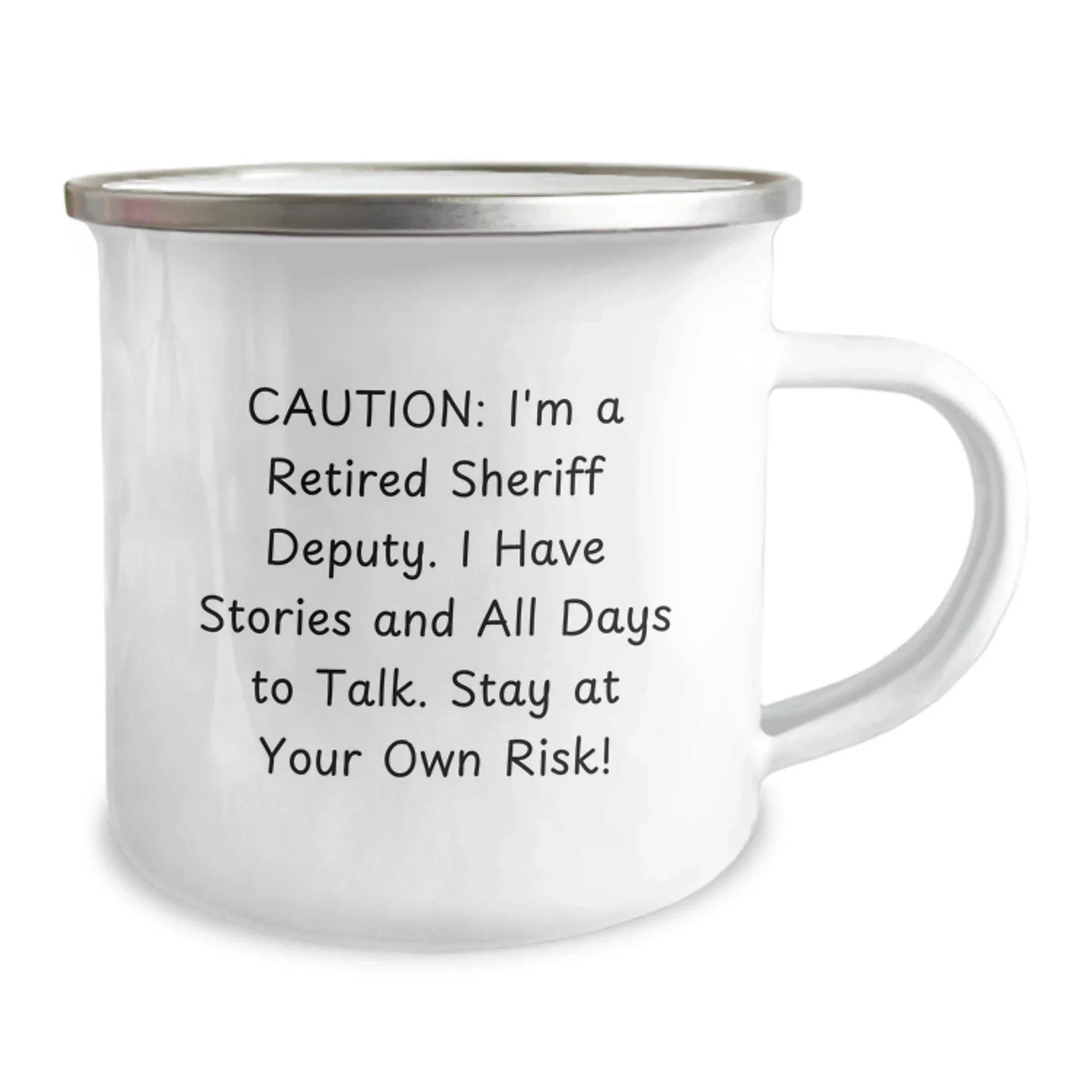 Funny Sheriff Deputy Gifts: Retirement Stories Mug for Men, Women, and Friends - Graduation Unique Gifts from Sheriff Deputy