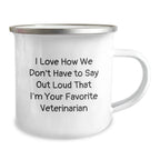 Funny Veterinarian Gift, Christmas Unique Mugs for Veterinarians, Camping Mug from Friends