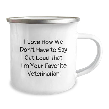 Funny Veterinarian Gift, Christmas Unique Mugs for Veterinarians, Camping Mug from Friends - Image 2