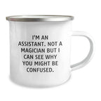Funny Assistant Camping Mug Gifts from Friends, Unique Christmas Unique Gift for Assistant, Funny Quote
