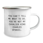 Funny Cavalier King Charles Spaniel Dog Camping Mug