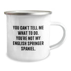 Funny English Springer Spaniel Dog Camping Mug Gifts from Men to Women on Valentine's