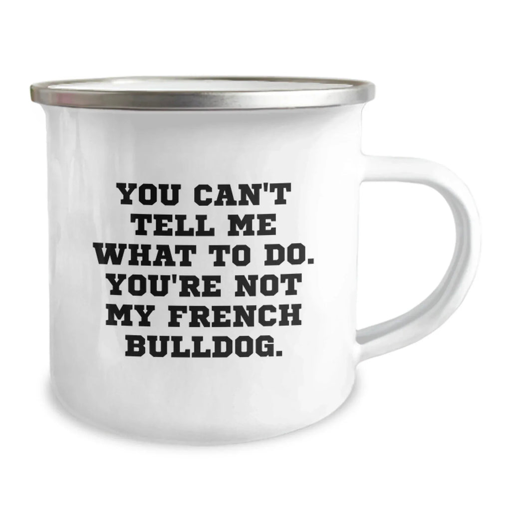 French Bulldog Lover Gifts from Friends, Funny Camping Mugs for Women Men Valentine's Unique Gifts