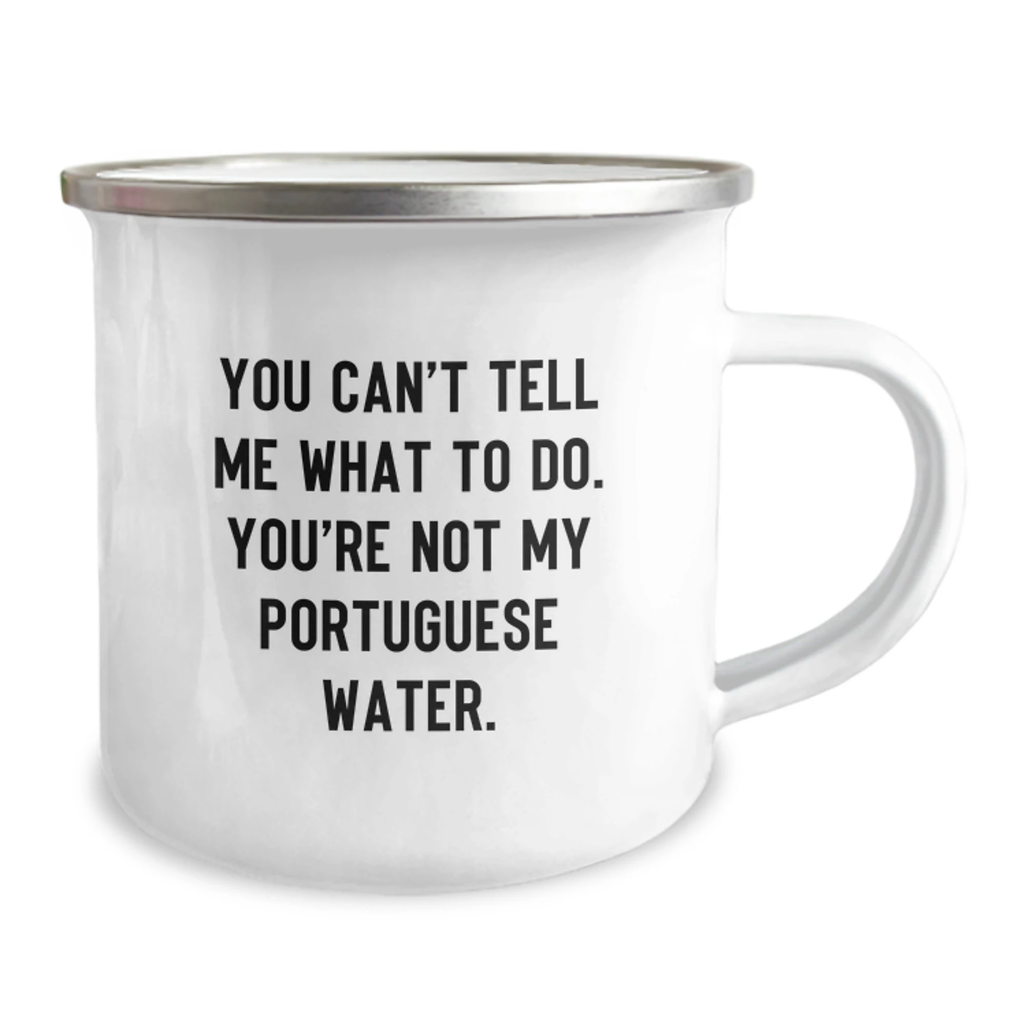 Funny Portuguese Water Dog Gifts for Men, Women, Friends, and Family - Valentine's Unique Camping Mug from Dad, Mom, or You