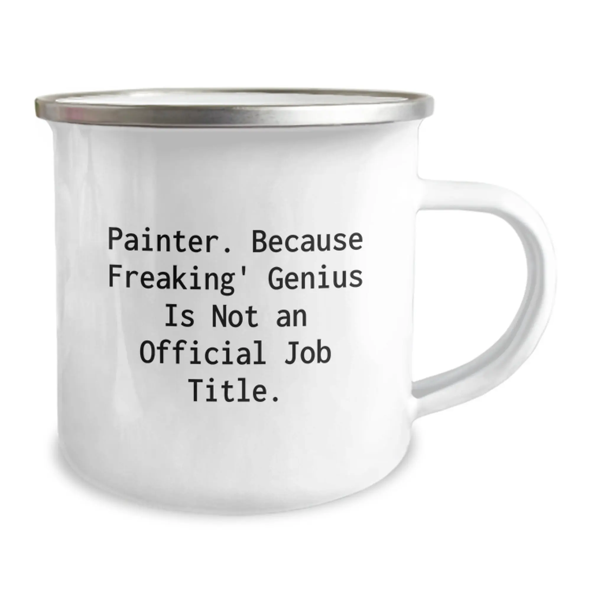 Painter Keepsake Camping Mug for Him Birthday Gift With Enamel Finish - Image 2