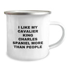 Funny Cavalier King Charles Spaniel Dog Lover Camping Mug Gifts from Family, Friends, Men, Women on Valentine's