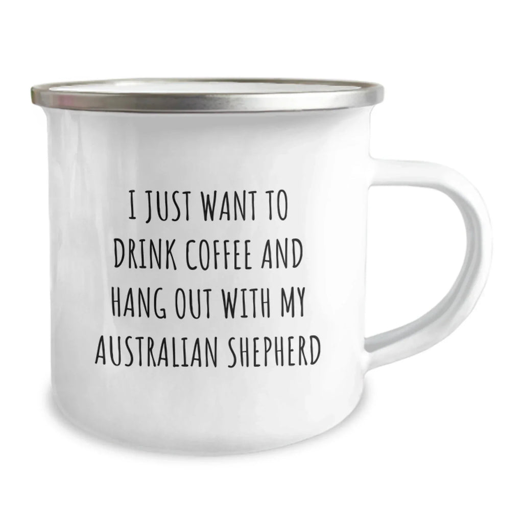 Australian Shepherd Dog Camping Mug