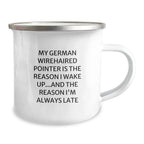 German Wirehaired Pointer Dog Gifts, Funny Camping Mug for German Wirehaired Pointer Dog Lovers, Gifts from Friends to Family, Perfect Birthday Present
