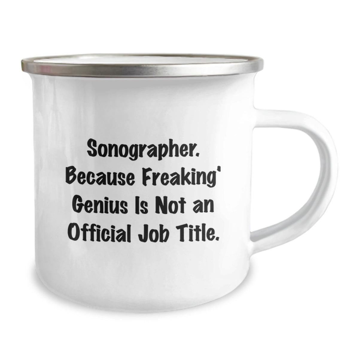 Sonographer Gift for Him - Keepsake Camping Mug with Witty Saying - Image 2