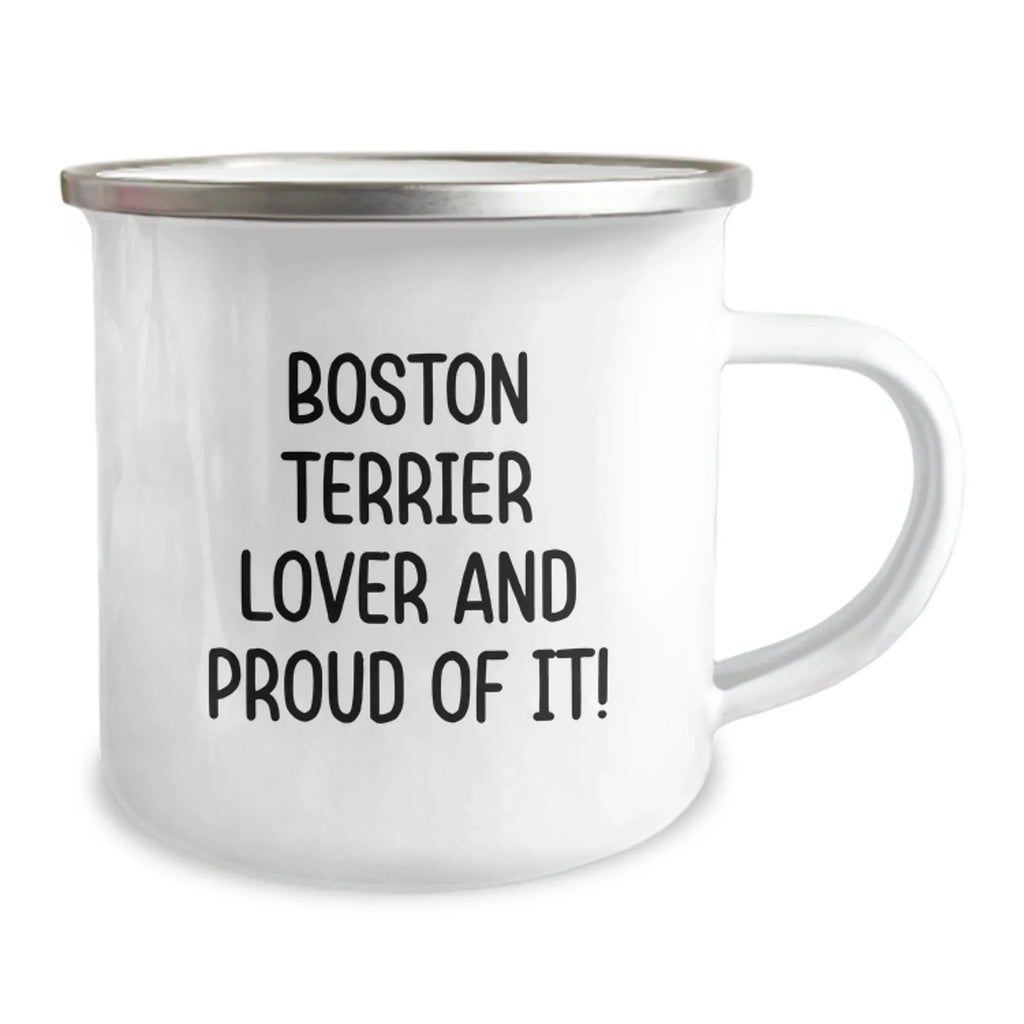 Boston Terrier Camping Mug Funny Quote Gift for Valentines Day