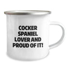 Cocker Spaniel Lovers Camping Mug 12 Oz Stainless Steel Gift