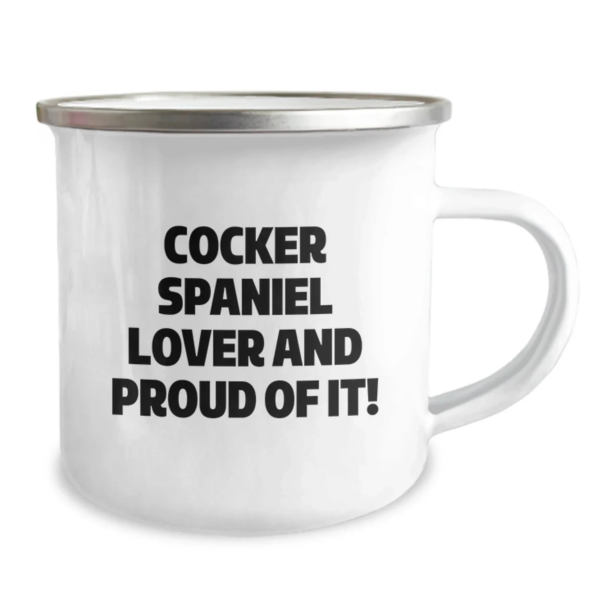 Cocker Spaniel Lovers Camping Mug 12 Oz Stainless Steel Gift