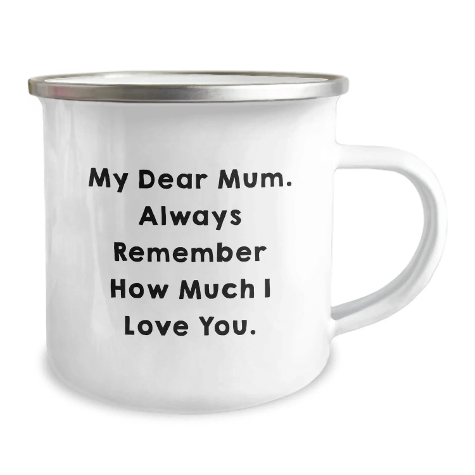 Birthday Gift for Her Camping Mug Present – My Dear Mum Quote - Image 2