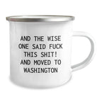 Washington State Camping Mug For Outdoors Lovers Gift