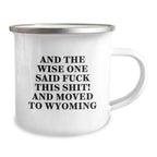 Wyoming Gifts For Men Funny Camping Mug Valentines Gift