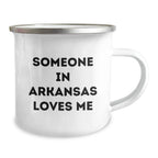 Arkansas Camping Mug Gifts From Friends For Valentines Day In Arkansas Loves Me