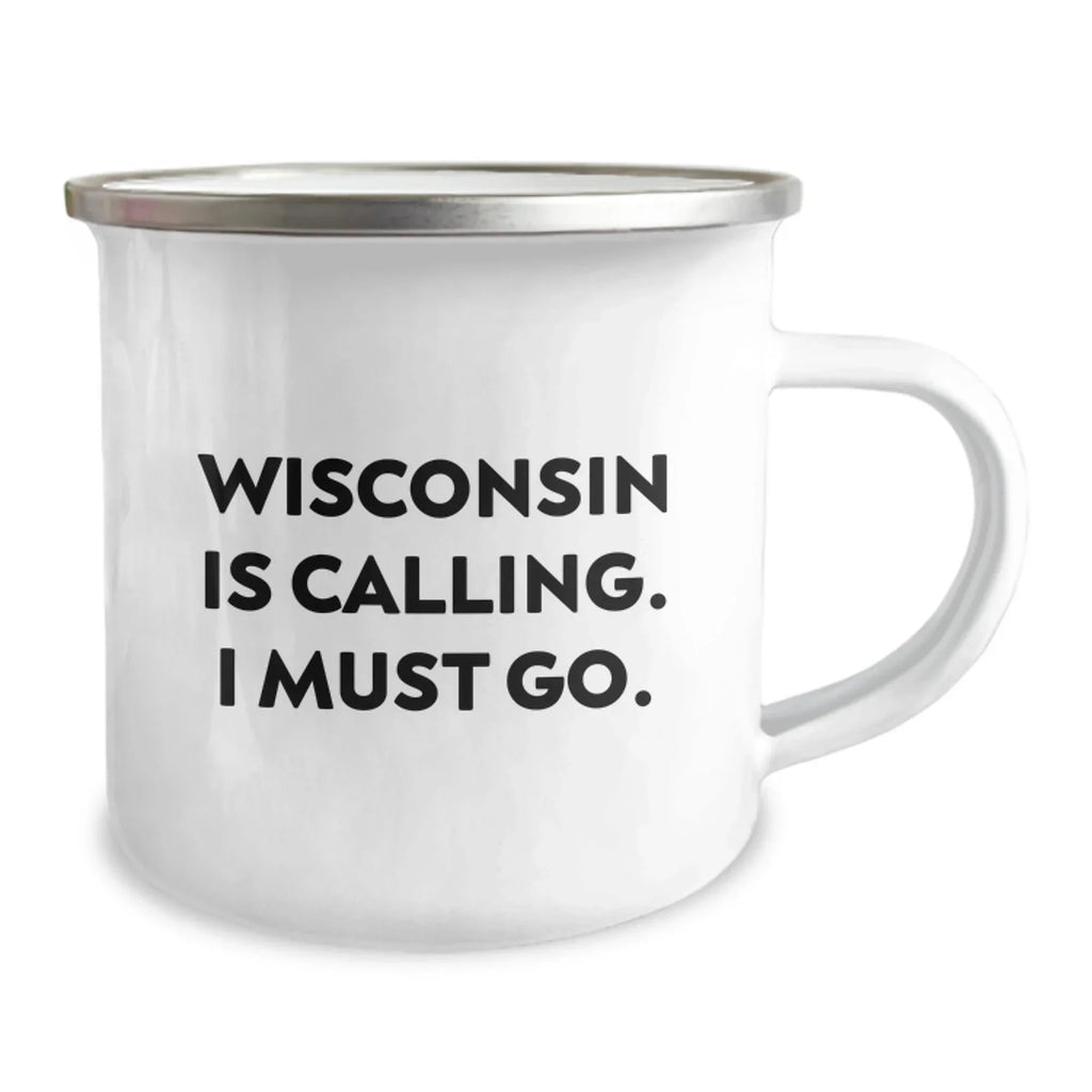 Wisconsin Love Gifts from Friends and Family - Funny Camping Mug for Valentine's
